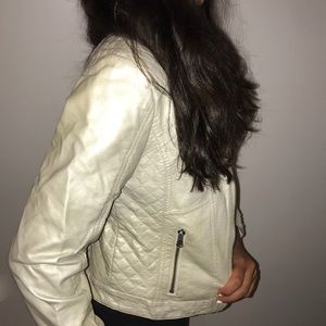 Aqua kids Motto leather jacket